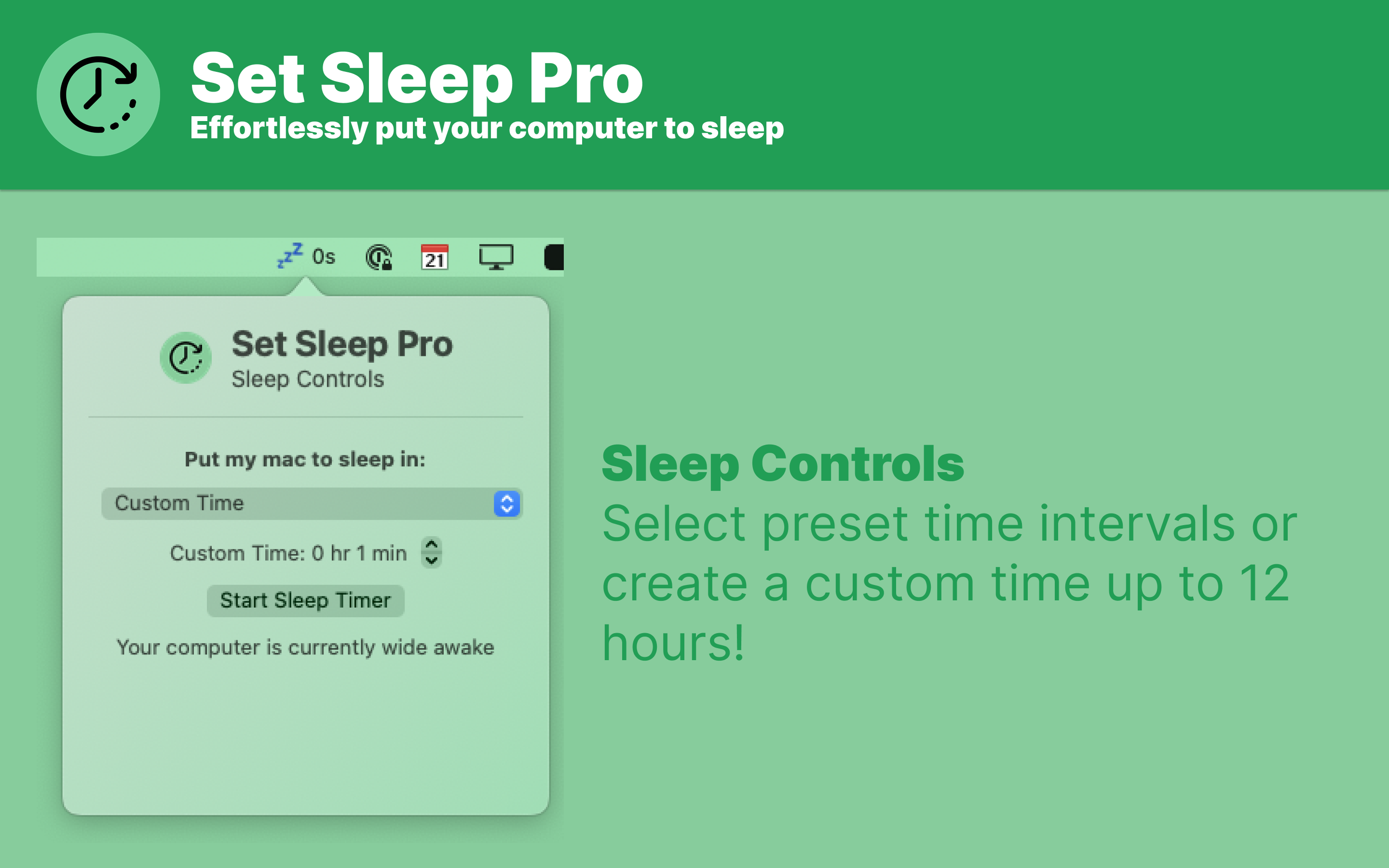 Set Sleep Pro for macOS by Eric David Smith