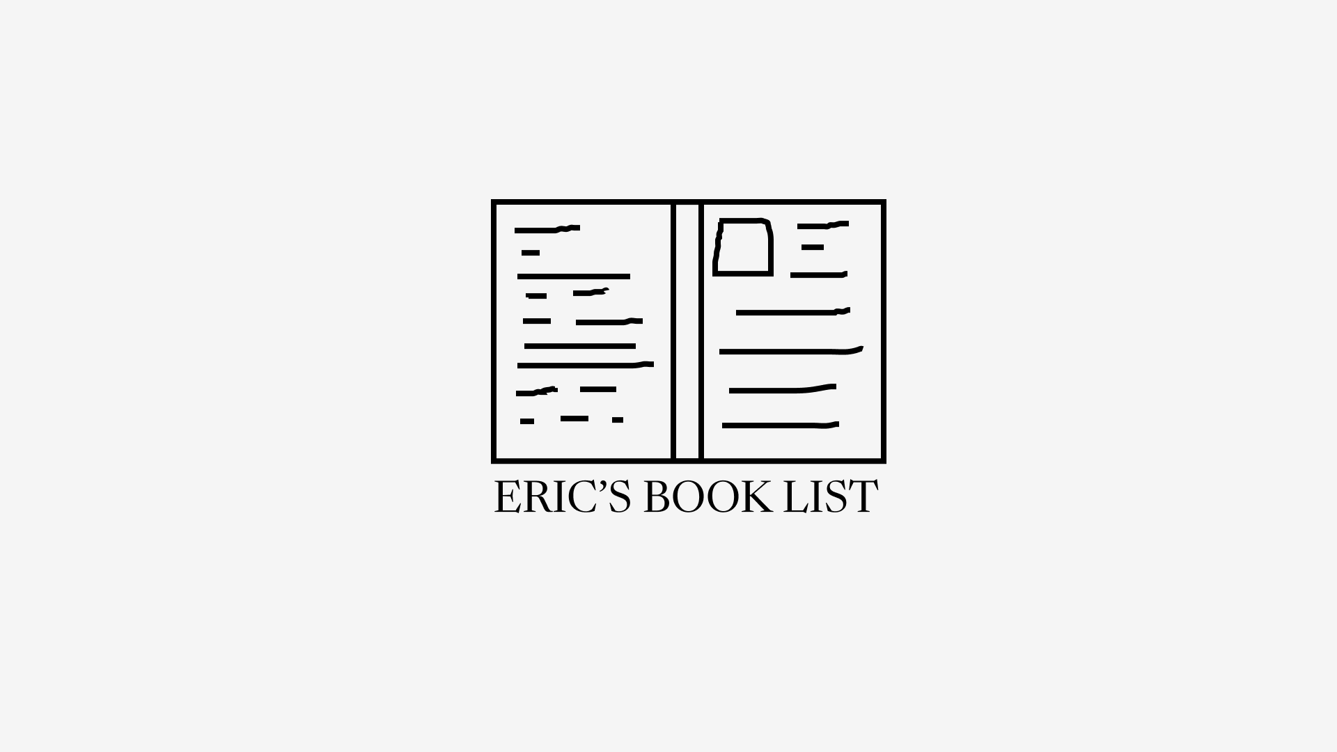 My Book List by Eric David Smith