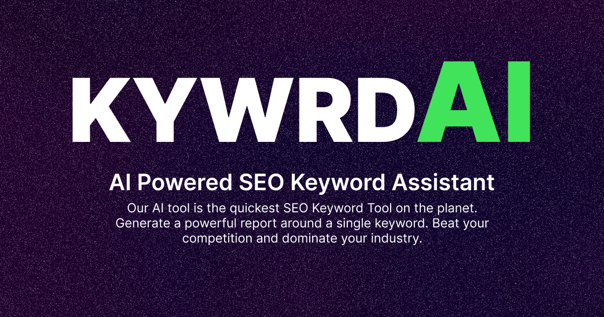 KYWRD AI - AI-Powered SEO Keyword Assistant by Eric David Smith