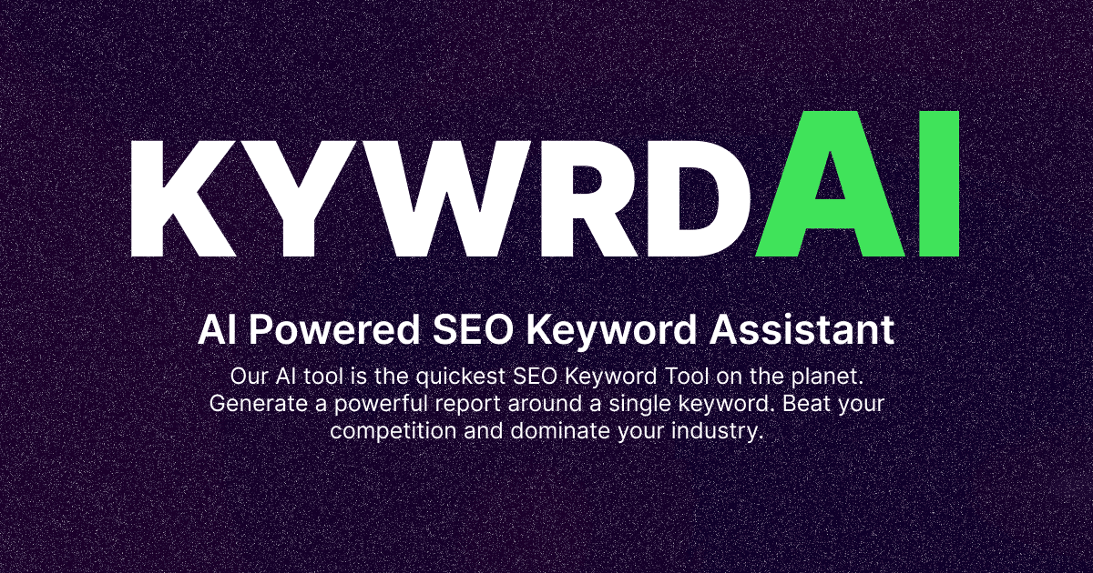 KYWRD AI - AI-Powered SEO Keyword Assistant by Eric David Smith