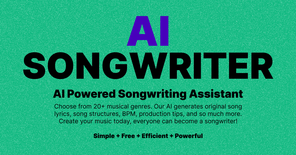 SongSmith AI - AI Powered Songwriting Assistant by Eric David Smith