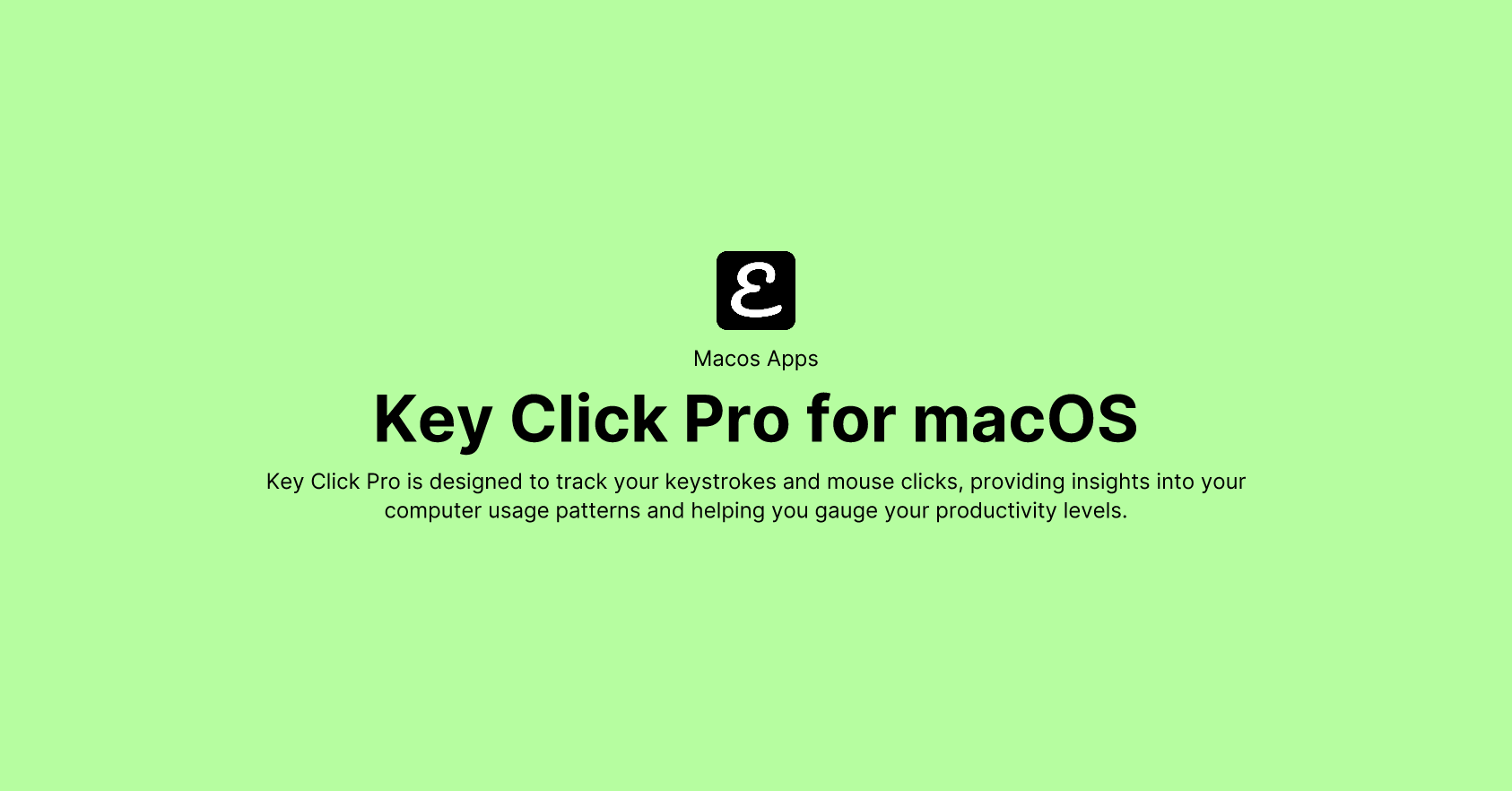 Key Click Pro for macOS by Eric David Smith