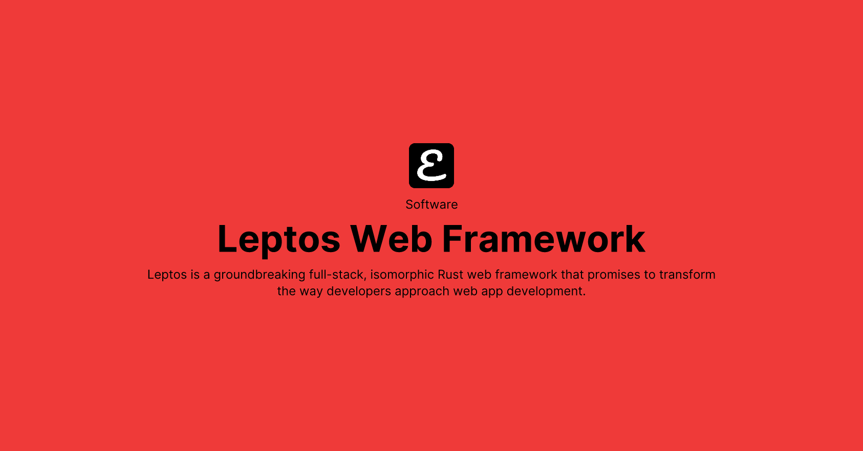 Leptos Web Framework - Build fast web applications with Rust