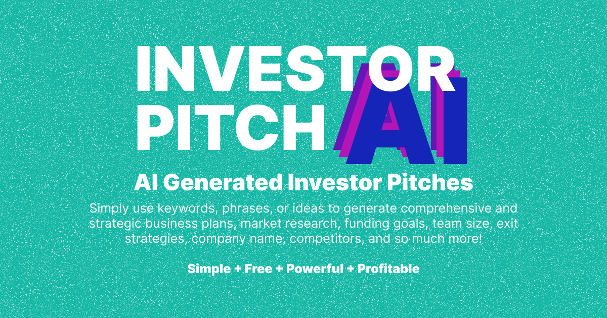 Investor Pitch AI by Eric David Smith